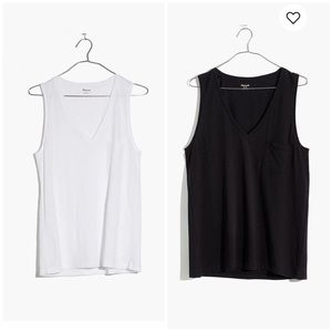 Set of 2 Madewell whisper cotton tanks
